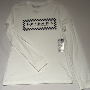 Friends Women's Long Sleeve White Tee